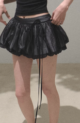 Double-Layer Flower Hollow Skort